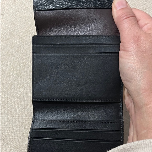 Coach Black Wallet with Gold Accent - Picture 3 of 4